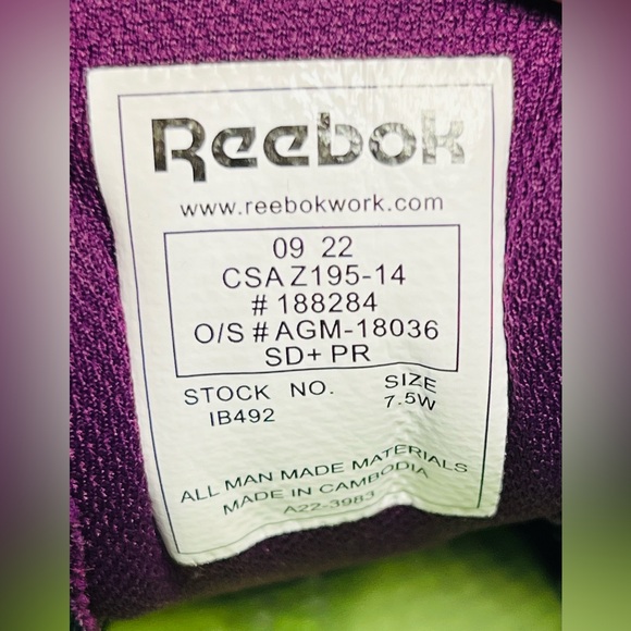 Reebok CSA approved womens work shoes size 7.5 - Picture 5 of 8